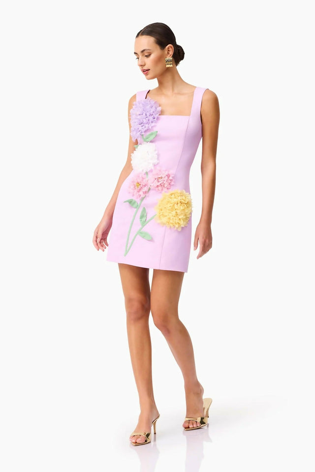 Elliatt Buttercup Mini Purple Size 12 - 12 / Floral - Dresses