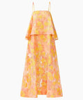 Elliatt Elysia Tiered Gown in Orange Floral - Dresses