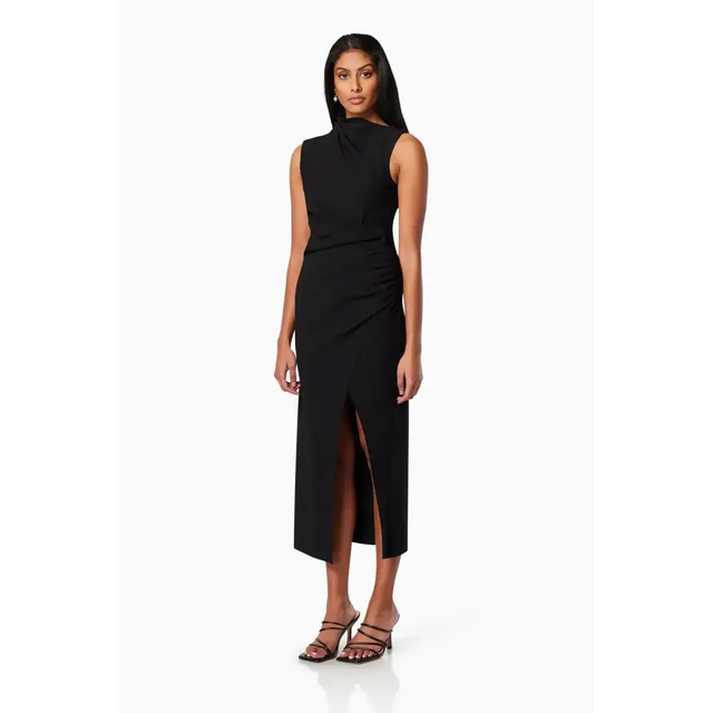 Elliatt Genoa Midi Dress Black Size 8 - 8 / Black - Dresses