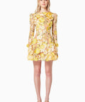 Elliatt Golden Voice Dress - 12 / Floral - Dresses