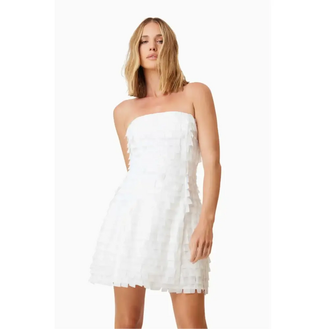 Elliatt Hailey Strapless Mini Party Dress in White Size AU 8 - 8 / White - Dresses