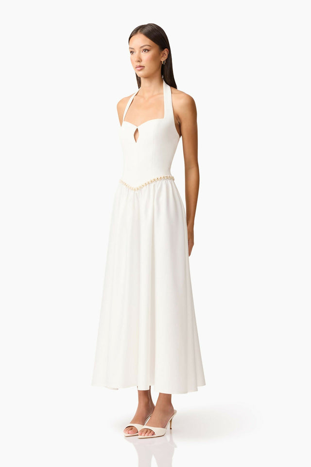 Elliatt Hester Halter Dress - 8 / White - Dresses