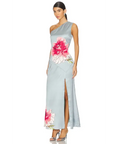 Elliatt Iliad One Shoulder Maxi Dress In Blue Size AU 10 - 10 / Blue - Dresses