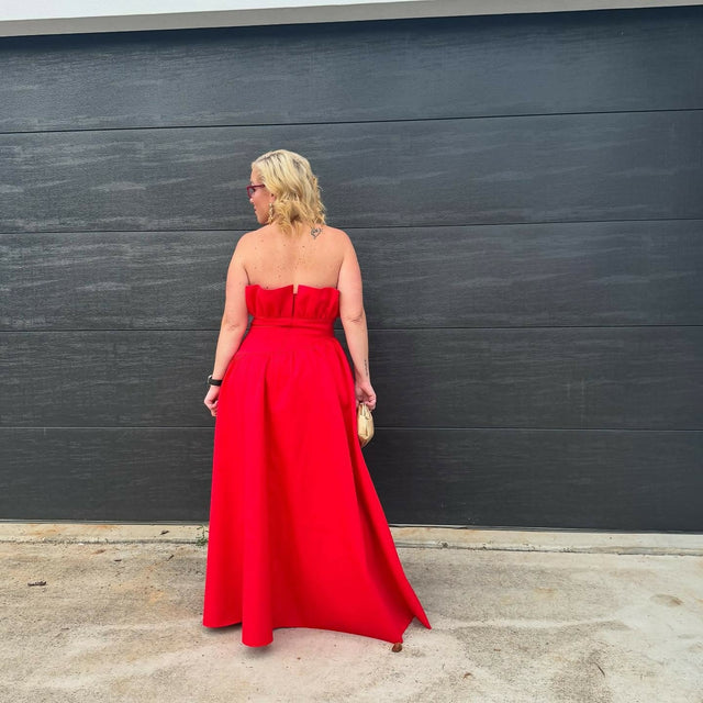 chinese dress ladies Elliatt Laurel Sleeveless Maxi Dress in Red XL/AU14