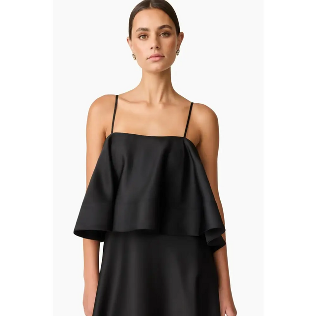 Elliatt Reyna Tiered Maxi Dress in Black - 6 / Black - Dresses