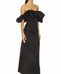 Elliatt Sharon Off The Shoulder Midi Dress in Black XL / AU 14 - Black / 14 - Dresses