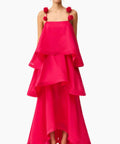 Elliatt Thalia Tiered Gown in Pink - Dresses