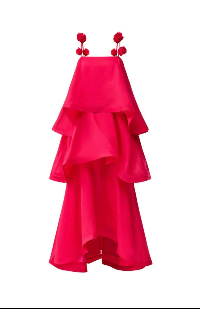 Elliatt Thalia Tiered Gown in Pink - Dresses