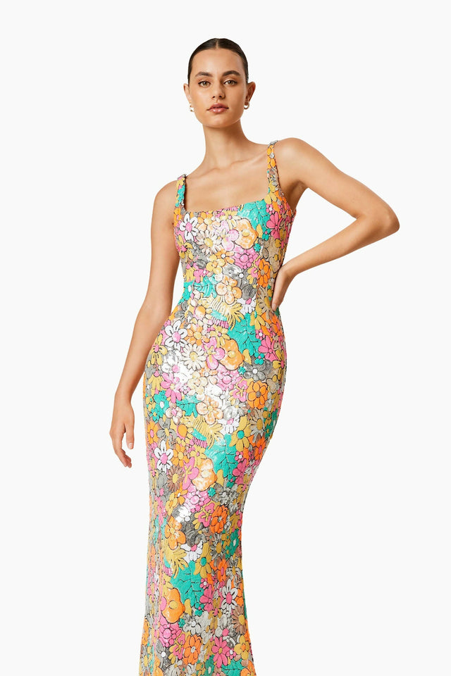 Elliatt Tiki Dress - 14 / Floral - Dresses