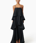 Elliatt Tilly Tiered Maxi Dress - Black - Dresses