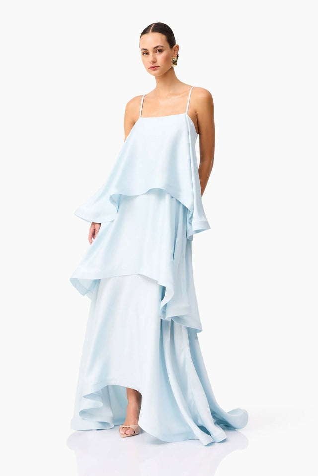 Elliatt Tilly Tiered Maxi Dress - Blue - 14 / Blue - Dresses
