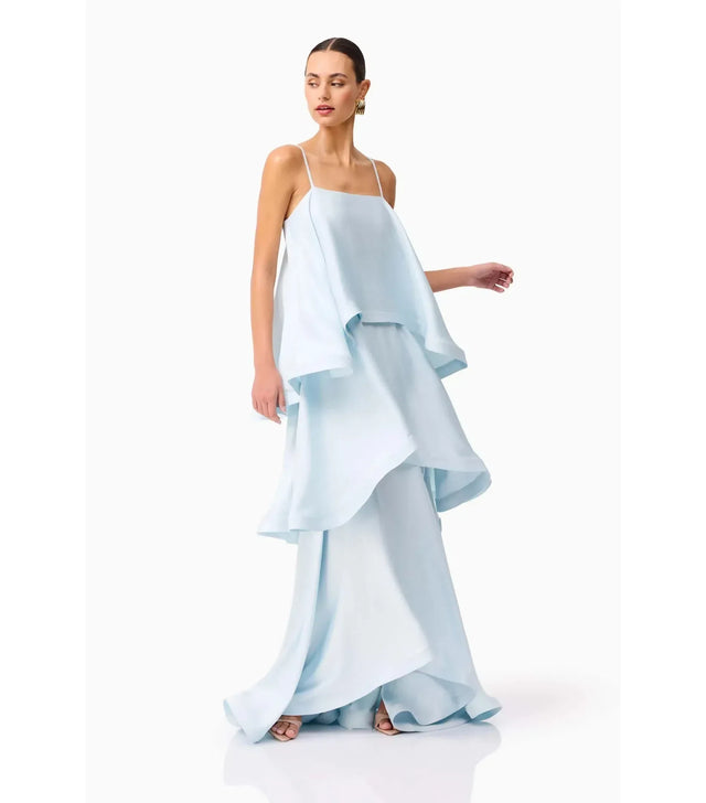 Elliatt Tilly Tiered Maxi Dress Blue - Dresses