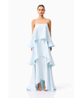 Elliatt Tilly Tiered Maxi Dress Blue - Dresses