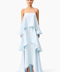 Elliatt Tilly Tiered Maxi Dress Blue Size 8 10 - Dresses