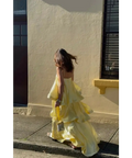 Elliatt Tilly Tiered Maxi Dress Butter Yellow Size 8 - 8 / Yellow - Dresses