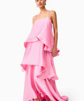Elliatt Tilly Tiered Maxi Dress in Pink - Dresses