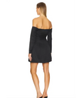 Elliatt Vida Off The Shoulder Day Mini Dress Black Size AU 10 - 10 / Black - Dresses