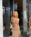 Entire Studios Pillar Dress in Moss - Dresses