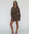 Esme Resort Ellison Belted Shirt Dress - Dresses