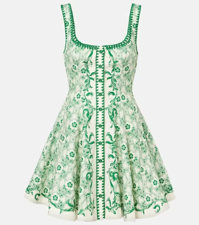 Alemais Airlie Mini Dress Exclusive Olive