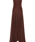 Esse Studios Illi Band Maxi Dress in Java - 8 / Brown - Dresses