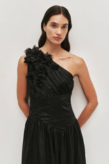Aje Demi Midi Dress in Black view 2