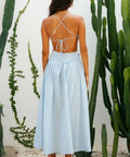 Eye on You Ice Midi Dress - 8 / Blue - Dresses
