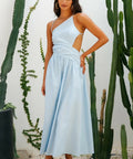Eye on You Ice Midi Dress - 8 / Blue - Dresses