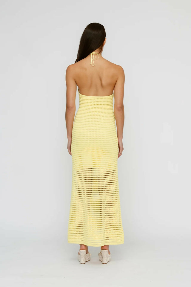 The Wolf Gang Sevilla Maxi Dress Lemon