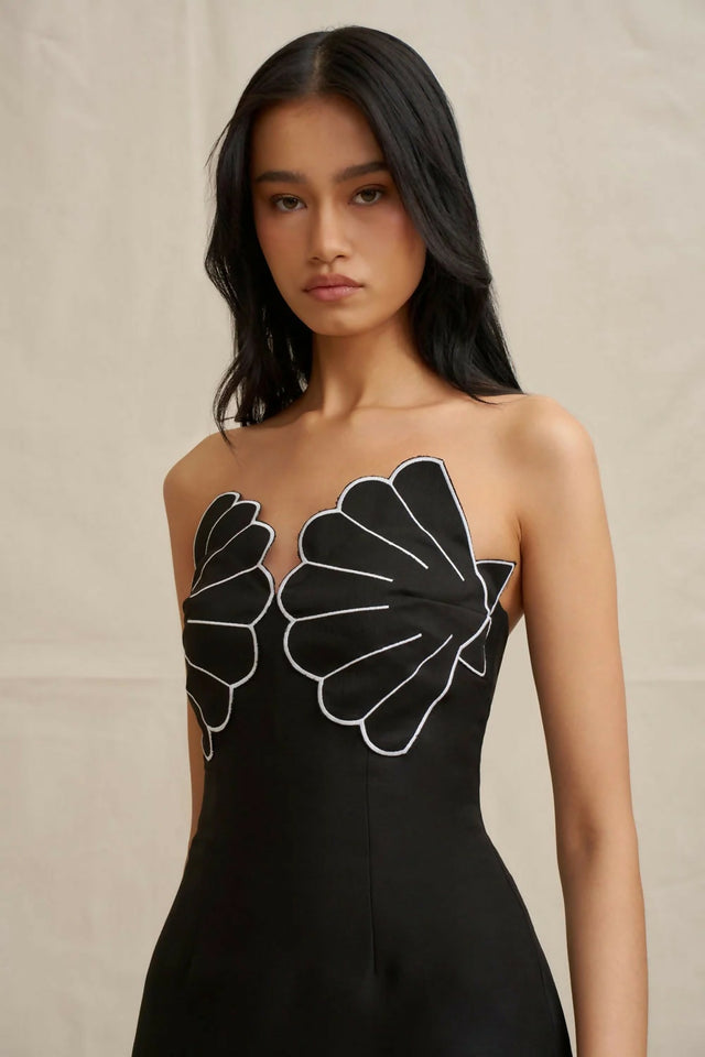 By Johnny Kimora Shell Midi Dress