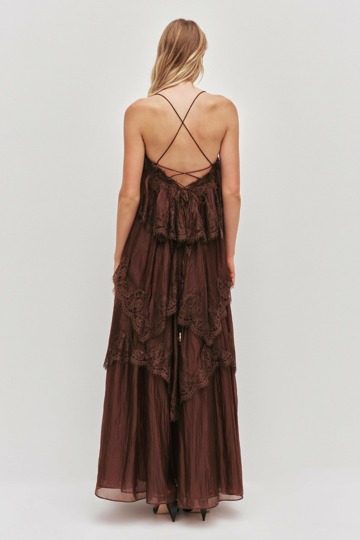Aje Ophelia Gown Brown Size 8,10 – view 3