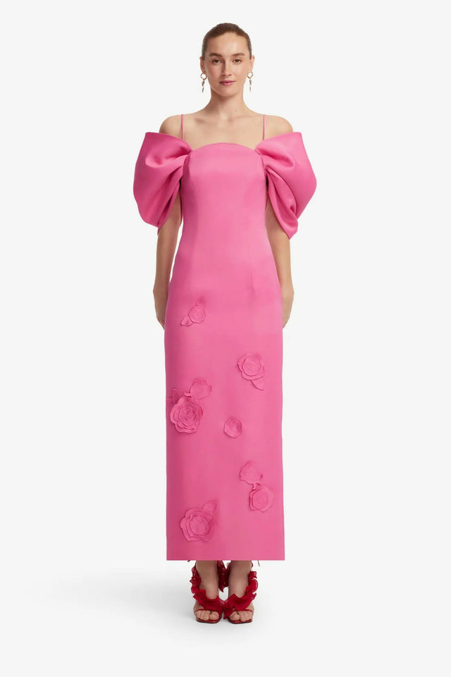 Leo Lin Arabella Applique Maxi Dress - Pink