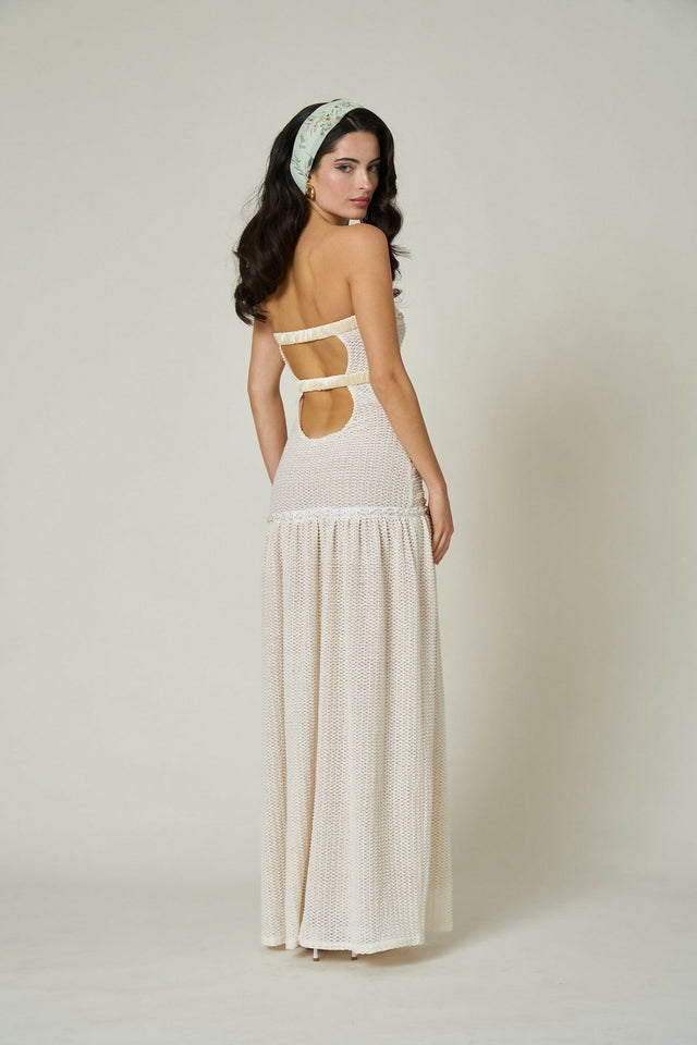 Fait Par Foutch Collette Dress in Ivory - Dresses