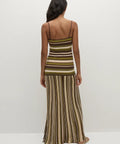 Faithful Essenia Knit Dress in Espresso Pine stripe - 8 / Multi - Dresses