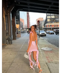 Fanci Club White Apple Mini Dress - 6 / Pink - Dresses