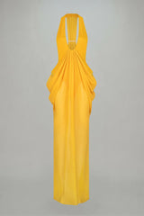 Atoir Mina Maxi Dress Yellow Size 8 view 2