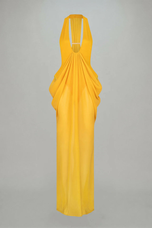 Atoir Mina Maxi Dress Yellow Size 8