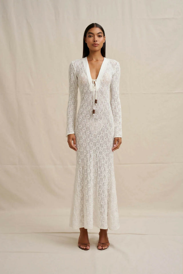 By Johnny Eliana Sheer Ankle Dress