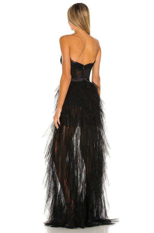 For Love And Lemons Bustier Gown Black Size Small - 8 / Black - Dresses