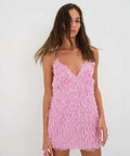 For Love And Lemons Kamara Feather Mini Dress - Dresses