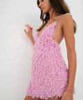 For Love And Lemons Kamara Feather Mini Dress - Dresses