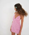 For Love And Lemons Kamara Feather Mini Dress - Dresses