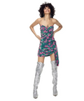 For Love and Lemons Pauline Cosmo Sequin Mini Dress Green Floral Size 8 - Dresses