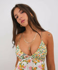 For Love and Lemons Rosalyn Midi Dress - 8 / Floral - Dresses