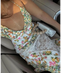 For Love & Lemons Rosalyn Maxi Dress - 6 / Floral - Dresses