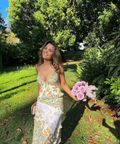 For Love & Lemons Rosalyn Maxi Dress - 6 / Floral - Dresses