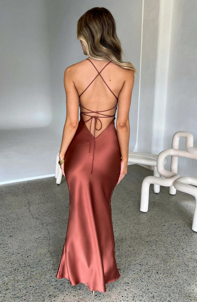 FOR SALE Babyboo Malika Maxi Dress - 8 / Rust - Dresses
