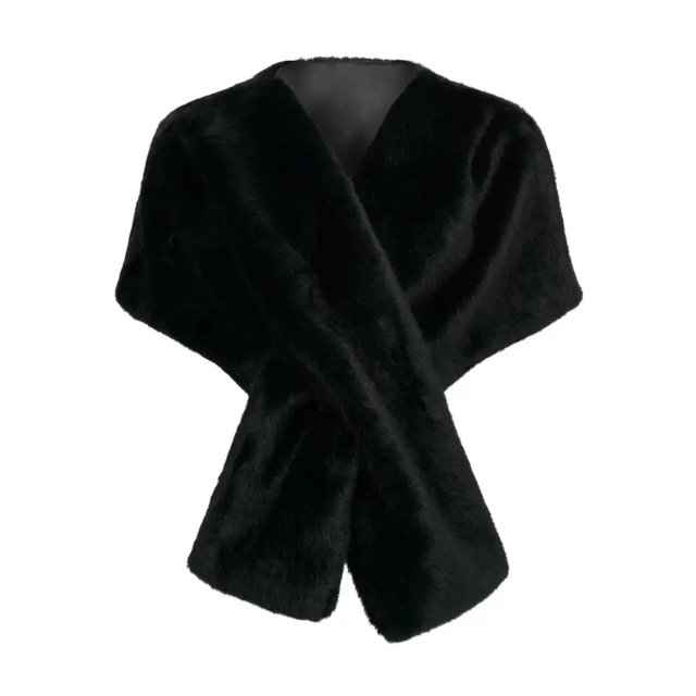 Forever New Faux Fur Wrap - Scarfs