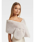 Forever New Faux Fur Wrap - Scarfs
