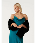 Forever New Faux Fur Wrap - Scarfs